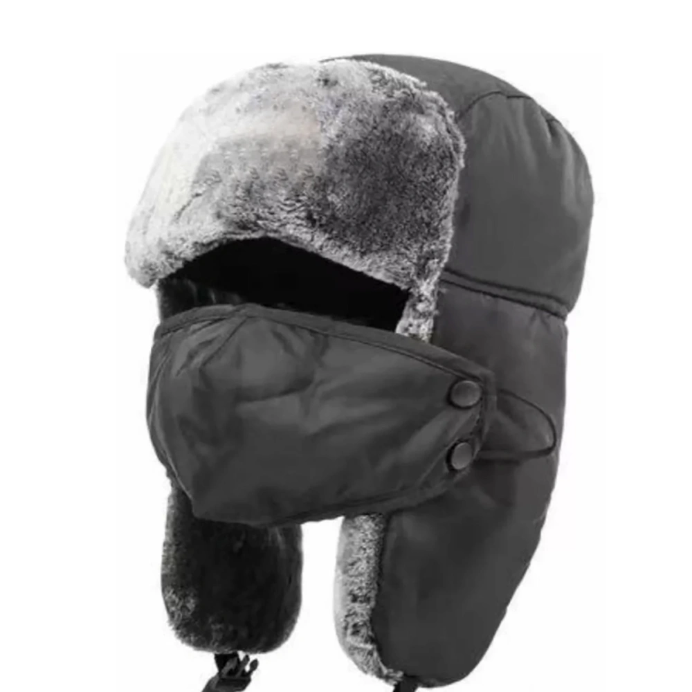 Trapper Hat Comfortable Warm Windproof Waterproof Winter Hat with Ear Flaps for Men Women