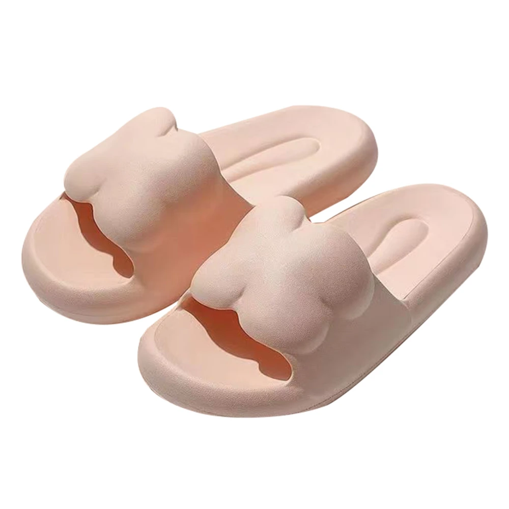 Slipper Comfortable Quick Drying Breathable Skidproof Women Men Sandal for Home Bedroom Pink Size 38-39