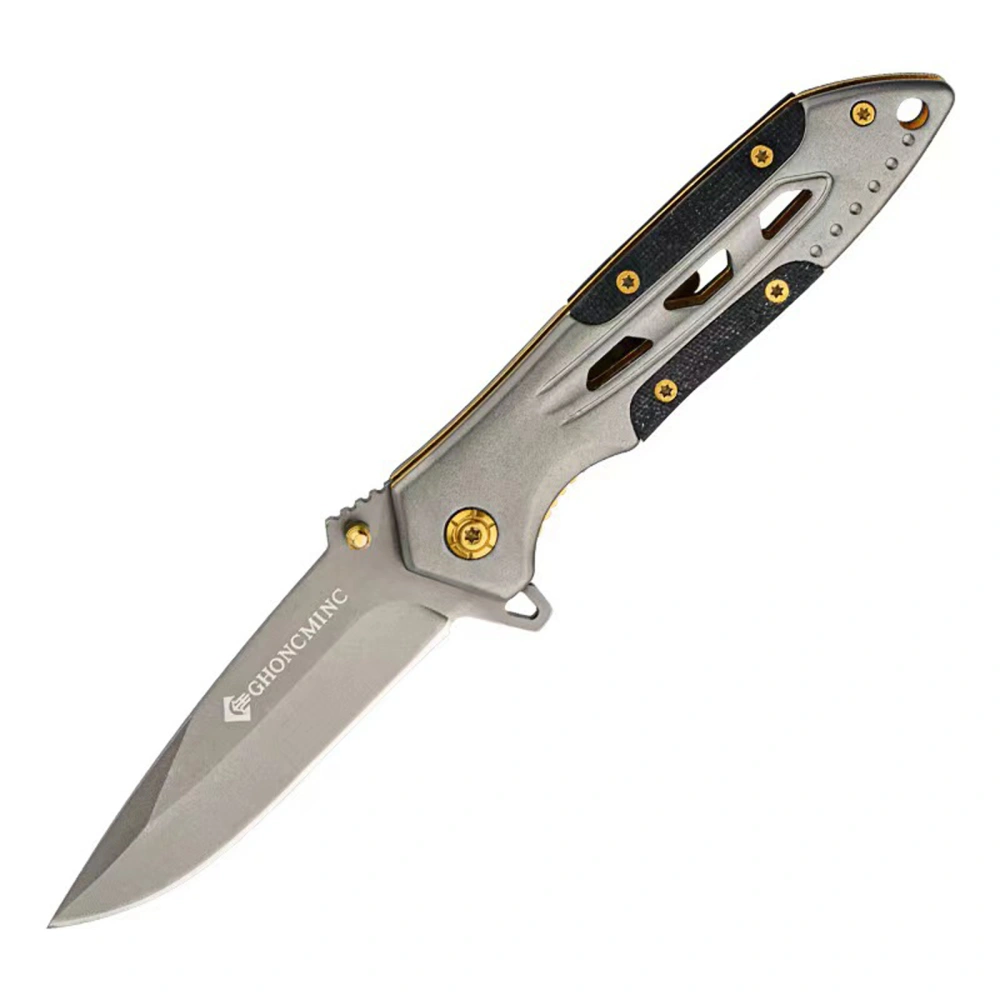 Pocket Knife, Stainless Steel Foldable Outdoor Survival Tool