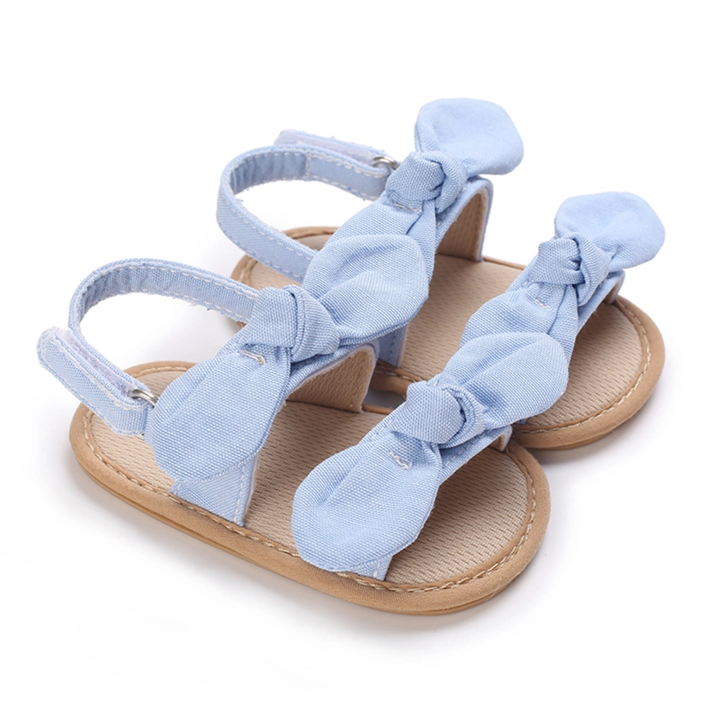 Baby Girls Cute Sandals Summer Double Bows Soft Sole Open Toes Flats