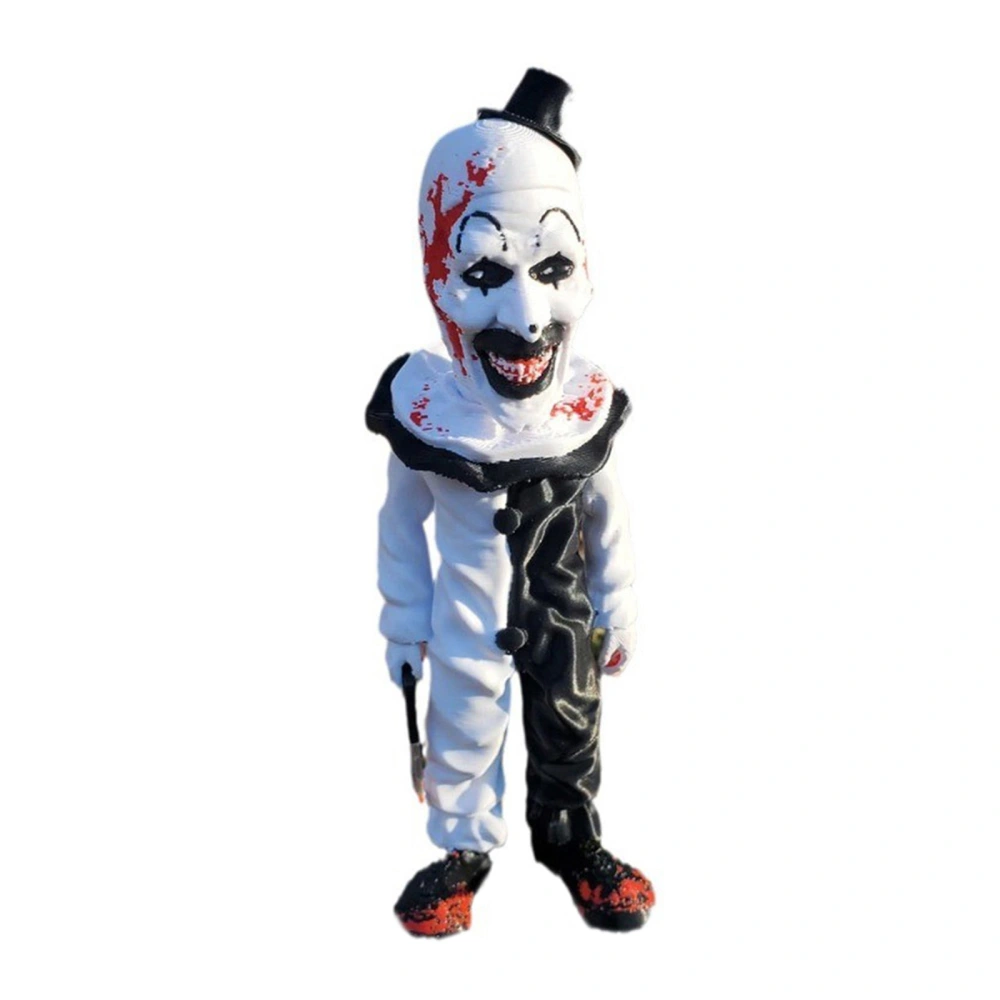 Resin Blood Clown Action Figurines Halloween Ornaments Decoration