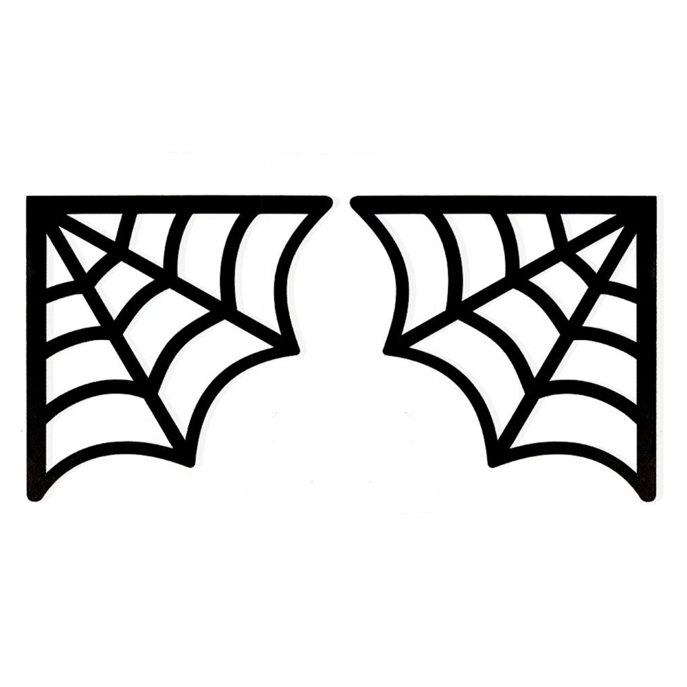 Halloween Door Corner Sign, Witch Spider Web Bat Pumpkin Ornament