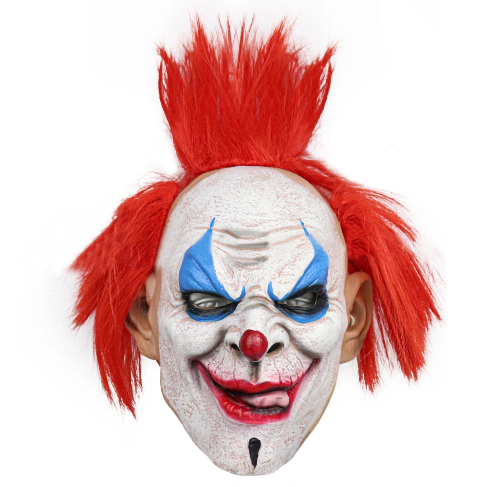 Halloween Clown Headwear Flexible Latex Scary Facewear Party Prop