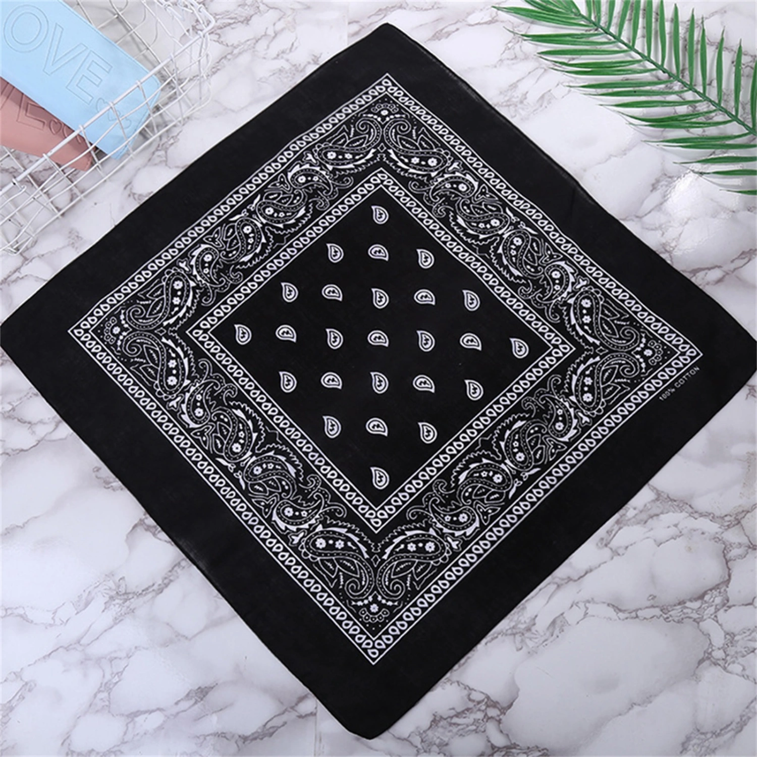 Breathable Bandana Cycling Cap for Men Fashion Square Head Wrap