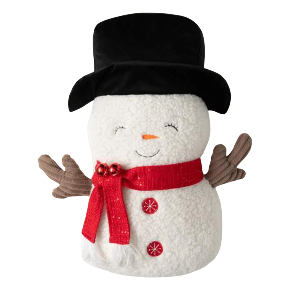 Plush Snowman Toy Cute Christmas Stuffed Animals Soft Throw Pillows