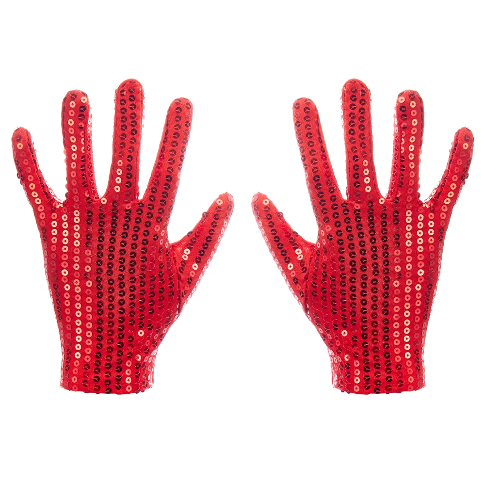 Glitter Sequin Gloves Sparkling Cosplay Gloves Disco Dance Gloves