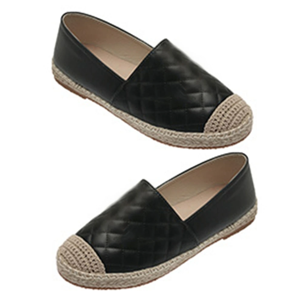 Women Flat Shoes with Rubber Sole Soft Lining Reinforced Heel Comfortable Soft Casual Shoes for Daily Wear Black 38