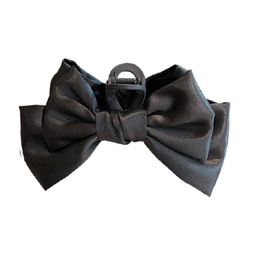 Hair Claw Clip Women Girl Fashionable Elegant Fabric Bow Hair Clip for Dating Holiday Party Type 2