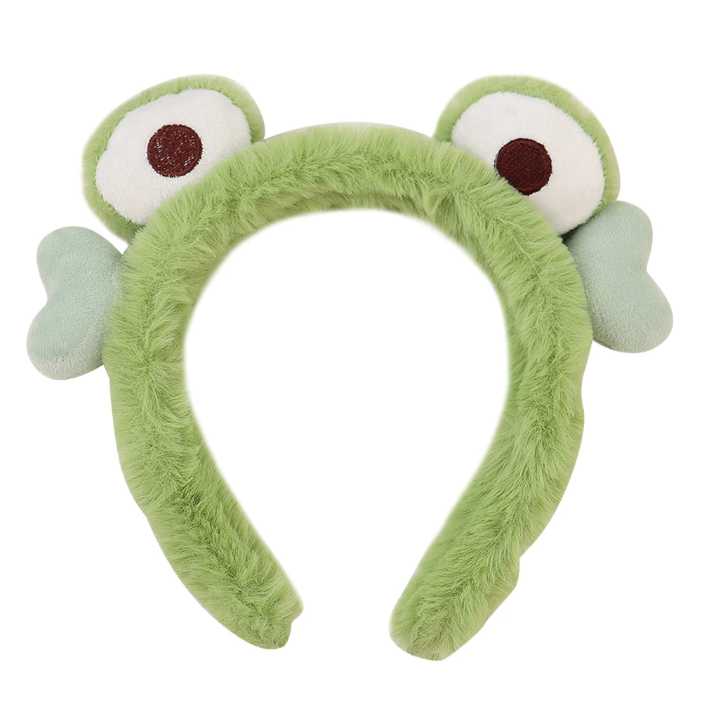 Plush Hair Band Frog Shape Cute Soft Multifunctional Heart Decoration Make Up Hair Hair Hoop Hair Hoop