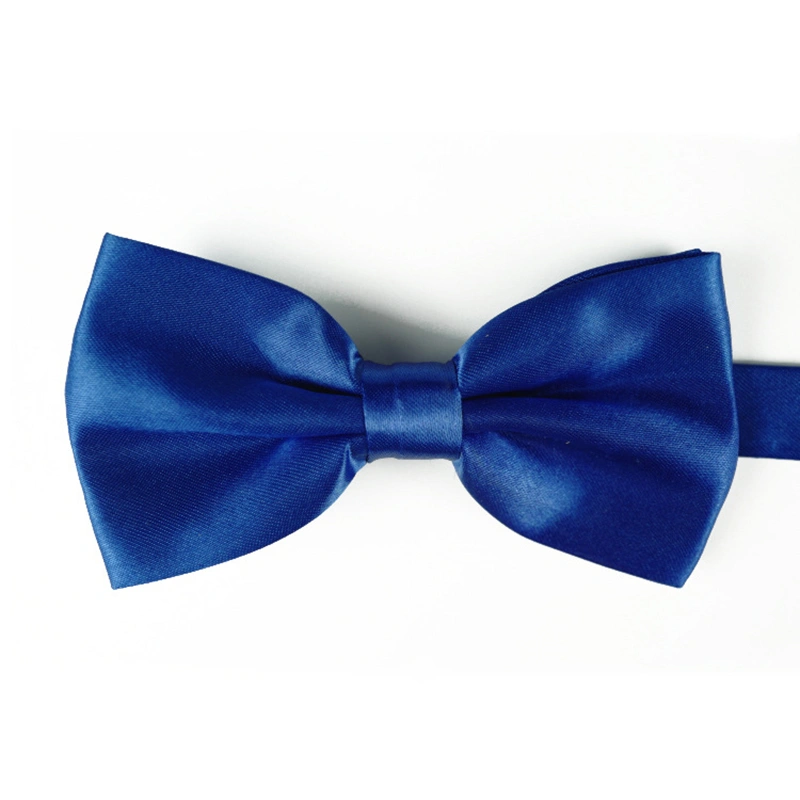 Blue Bow Tie Universal Adjustable Imitated Silk Fabric Skin Friendly Bow Tie for Suit Sapphire Blue Universal