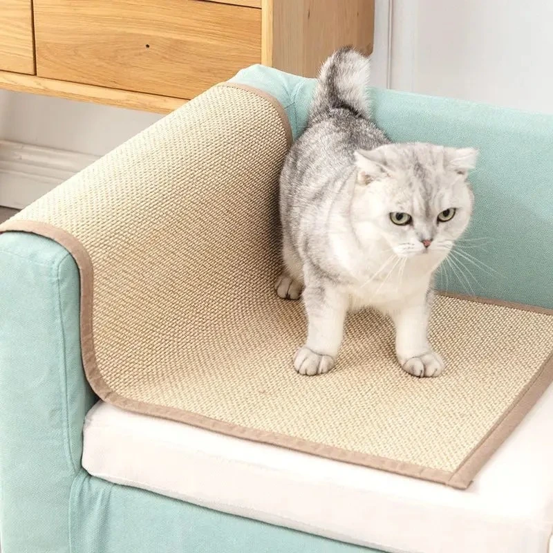 Anti Cat Scratching Sofa Protective Mat, Cat Bamboo Weaving