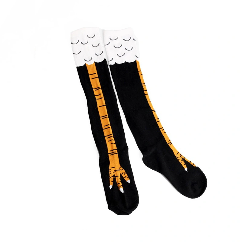 Women Girls Over Knee Socks Soft Stretch Fashionable Cute Stockings for Cosplay Halloween Party Black and Yellow