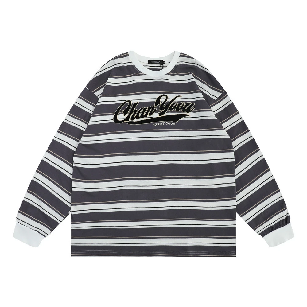 Letter Towel Embroidery Long Sleeve Sweater For Men