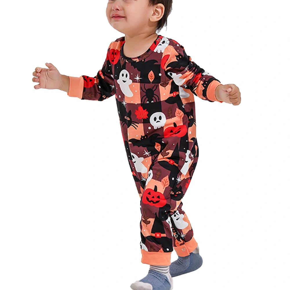 Halloween Family Jammies Comfortable Holiday Family Pajamas for Men Women Kids Baby Pale Yellow Baby 9-12M