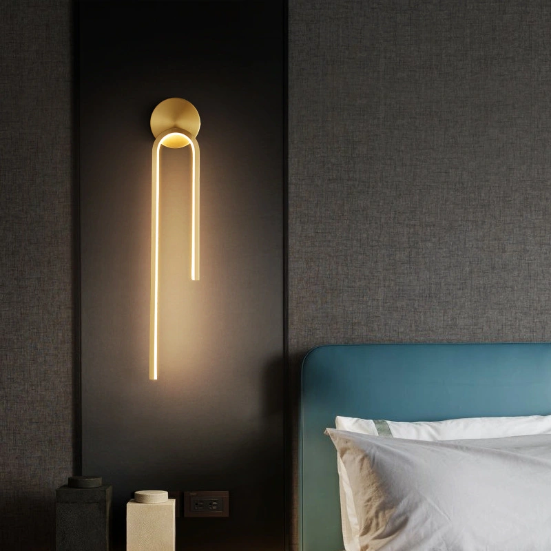 Modern Simple And Light Luxury Copper Wall Lamp Lamp In The Living Room