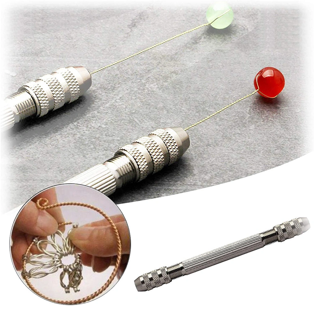 Fancy Jewel Braided Pinvise Braid Pin Vise for Jewelry Double Ended Pin Vise Twist and Braid Wire Tool for Jewelry