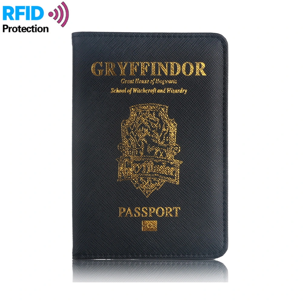 Movie Passport Cover PU Leather Passport Holder Wallet Cover Case RFID Blocking Travel Wallet