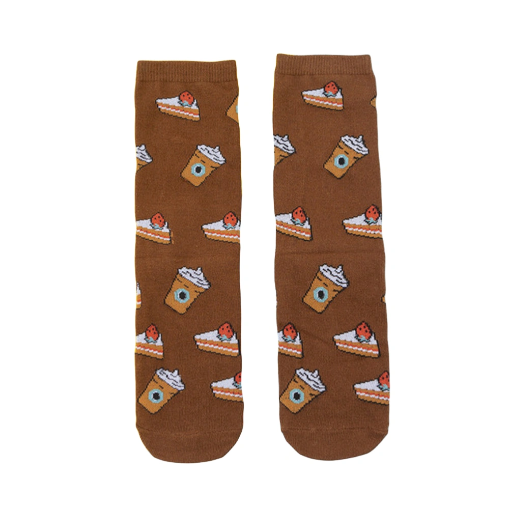 Food Pattern Socks Funny Colorful Stockings Novelty Food Socks Leisure Stockings