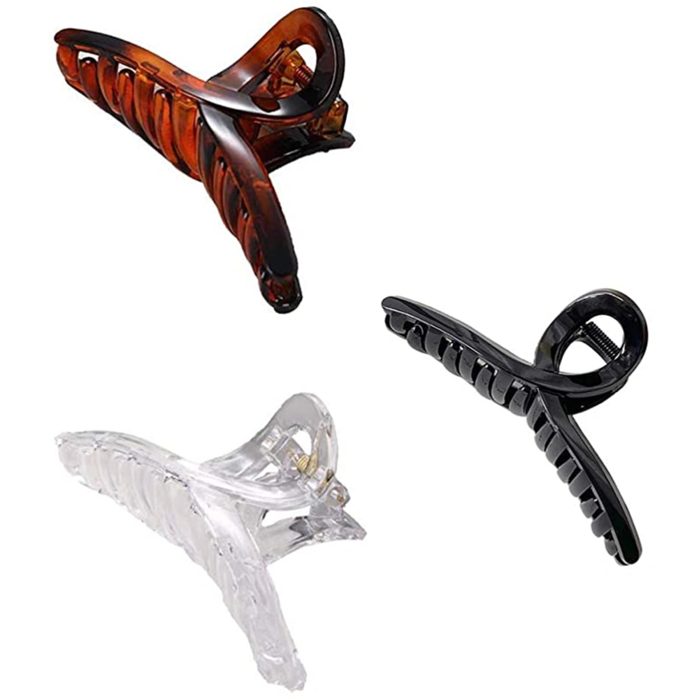 3Pcs Hair Clips Claw Women Hair Claw Clamps Hairpin Clamps Non Slip Grip Jaw Clips