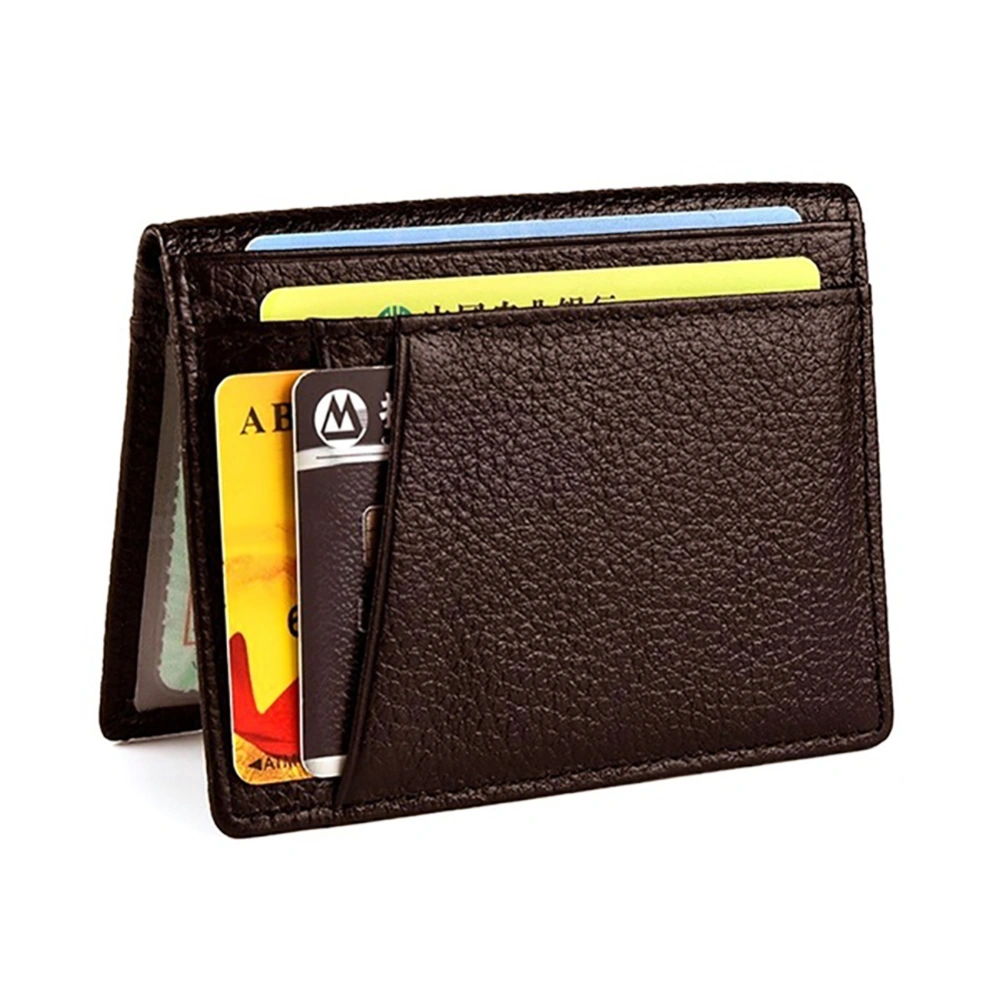 Leather Credit Card Case Ultra Thin Card Holder Protective Card Wallet with ID Window