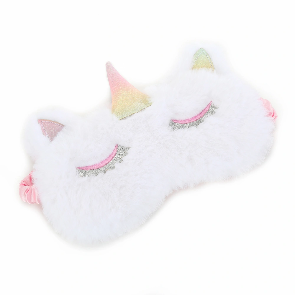 Plush Eye Mask Cartoon Sleeping Eye Mask Soft Eye Cover