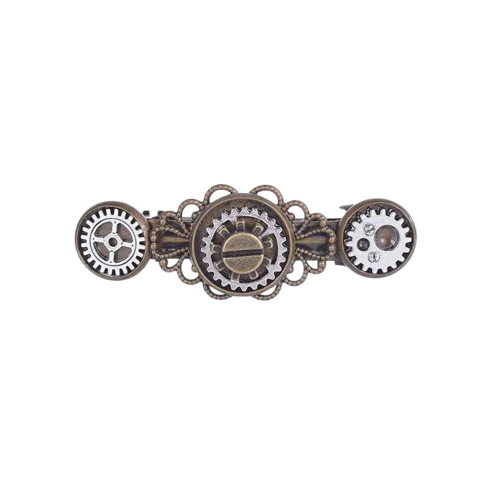 Vintage Steampunk Hair Accessories Alloy Hair Clips Hairgrips Barrettes Gear Butterfly Clock Decoration