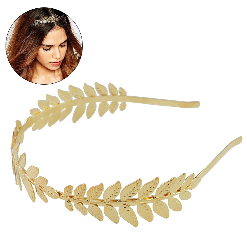 Roman Goddess Leaf Branch Bridal Hair Crown Head Dress Alloy Head Band Party Wedding