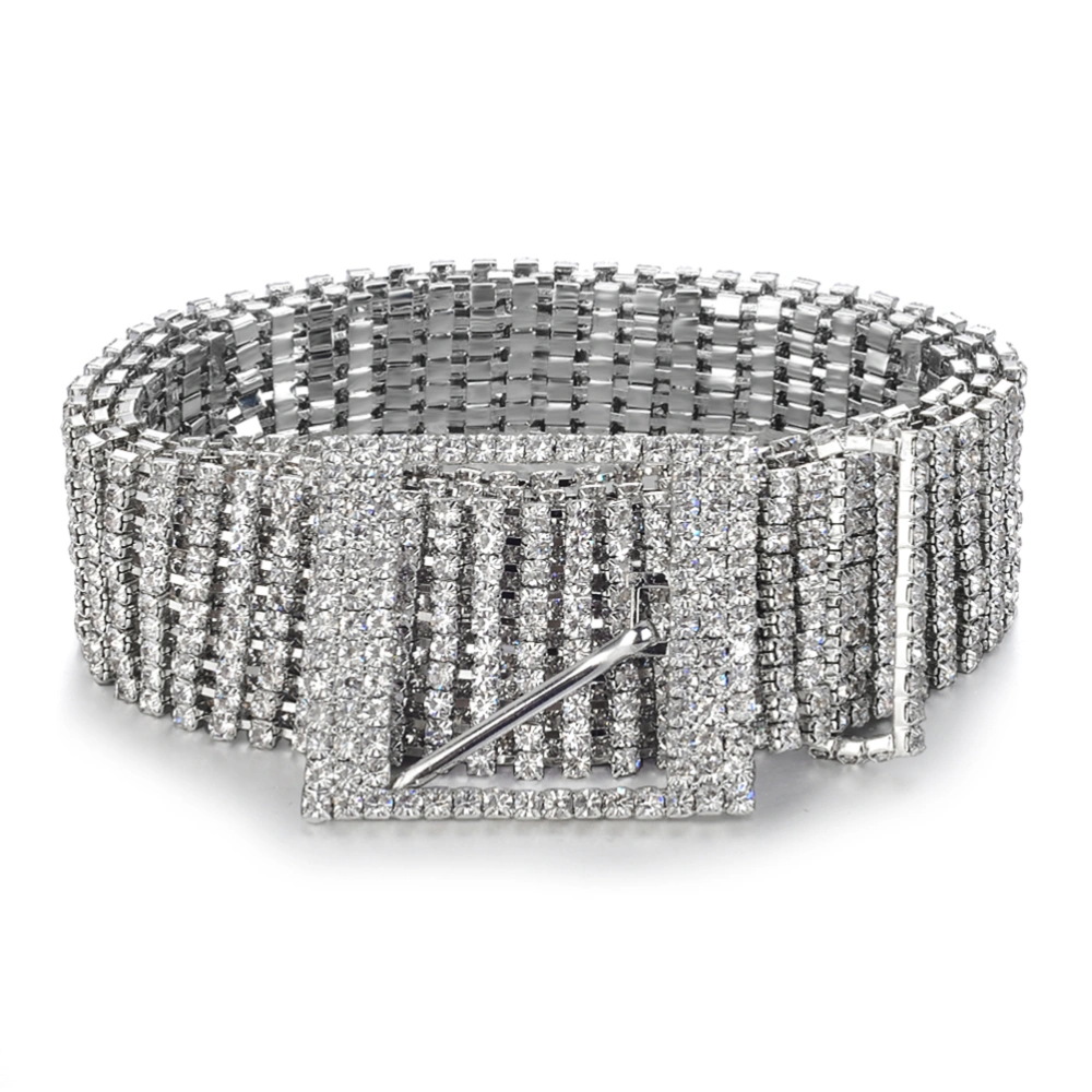 Fashion Rhinestone Belt Women Sparkling Belt Dress Accessories for Parties Clubs