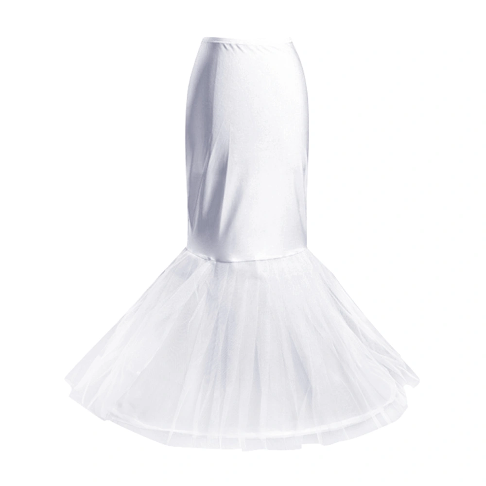 Mermaid Polyester Petticoat with Hoop Bone Elastic for Wedding Dress Bridal Petticoat