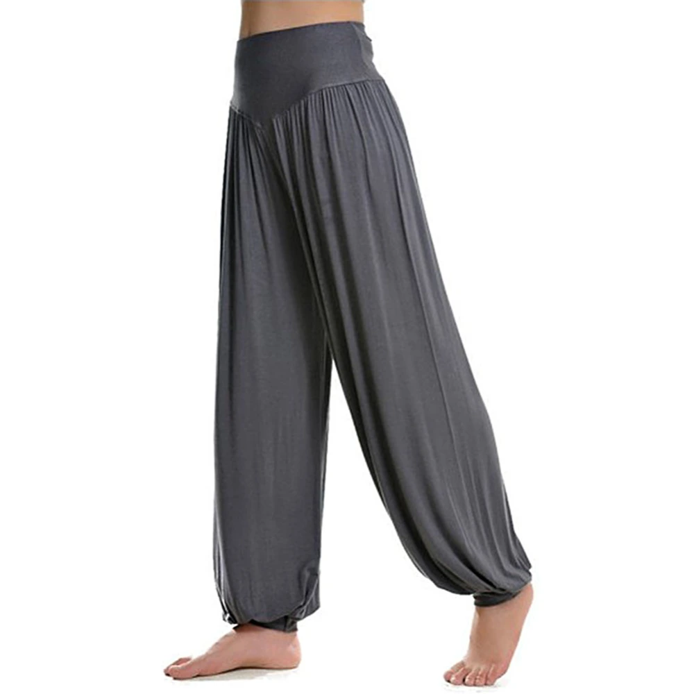 Unisex Leisure Yoga Dance Long Pants Loose Sports Pants Soft Bloomers Yoga Pants