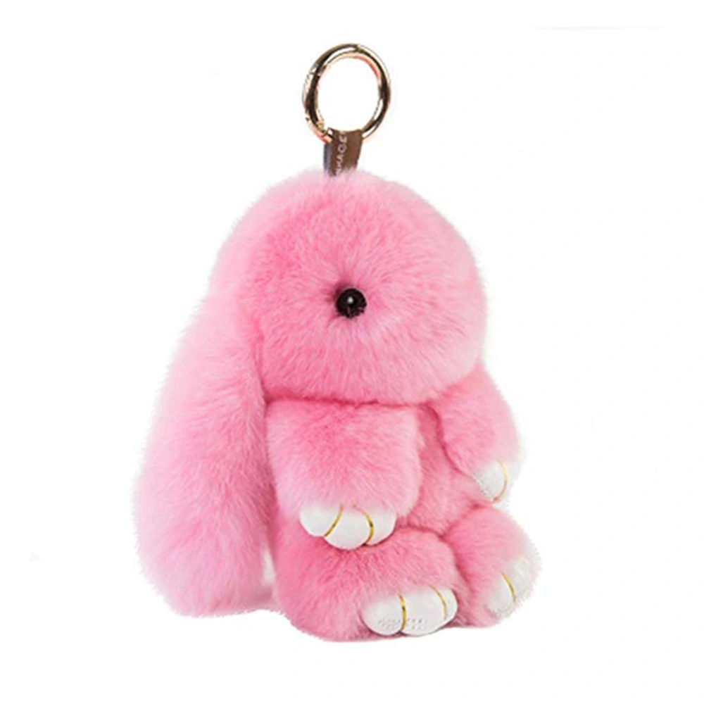 Cute Bunny Keychain Soft Cute Rex Rabbit Keychain Car Handbag Keyring