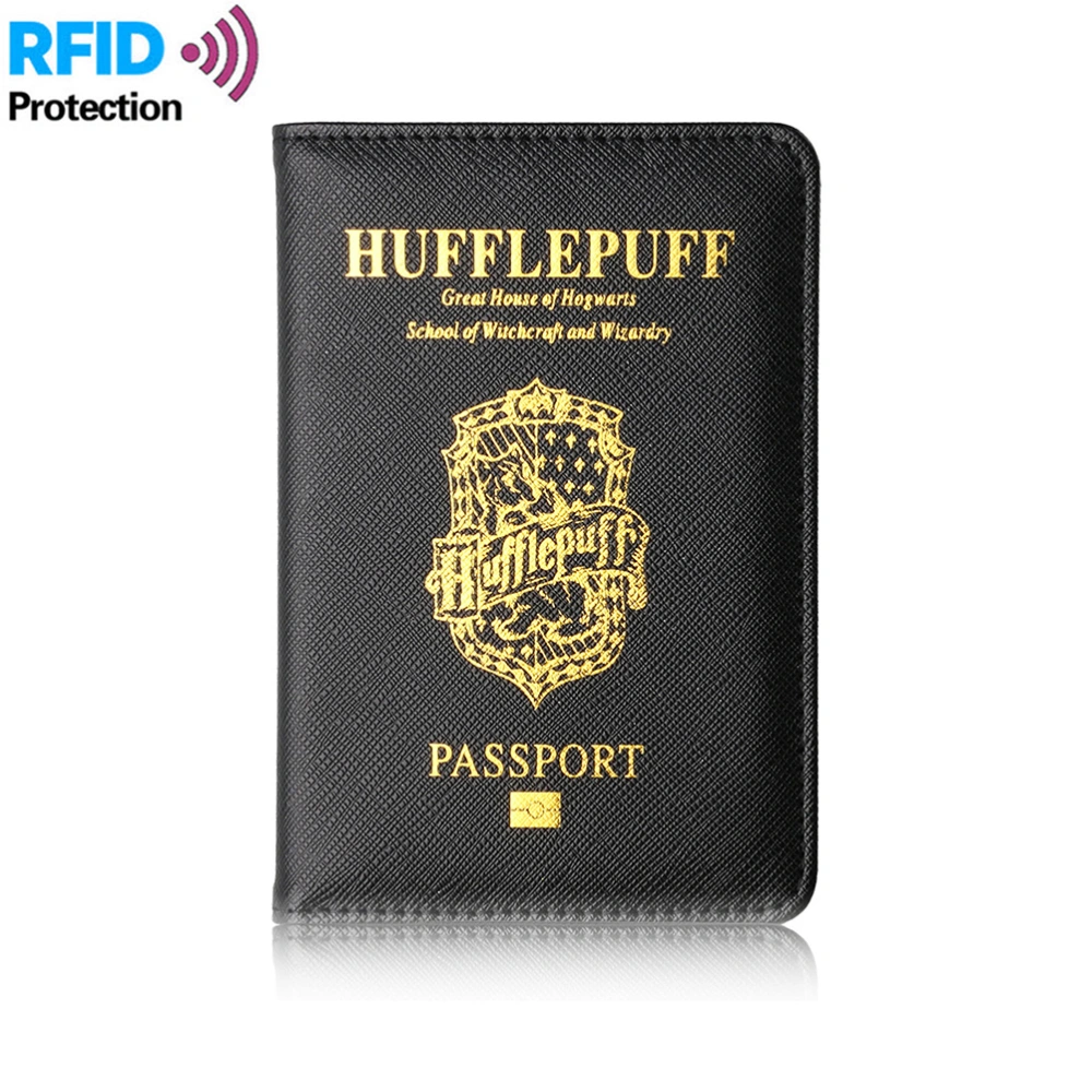 Movie Passport Cover PU Leather Passport Holder Wallet Cover Case RFID Blocking Travel Wallet