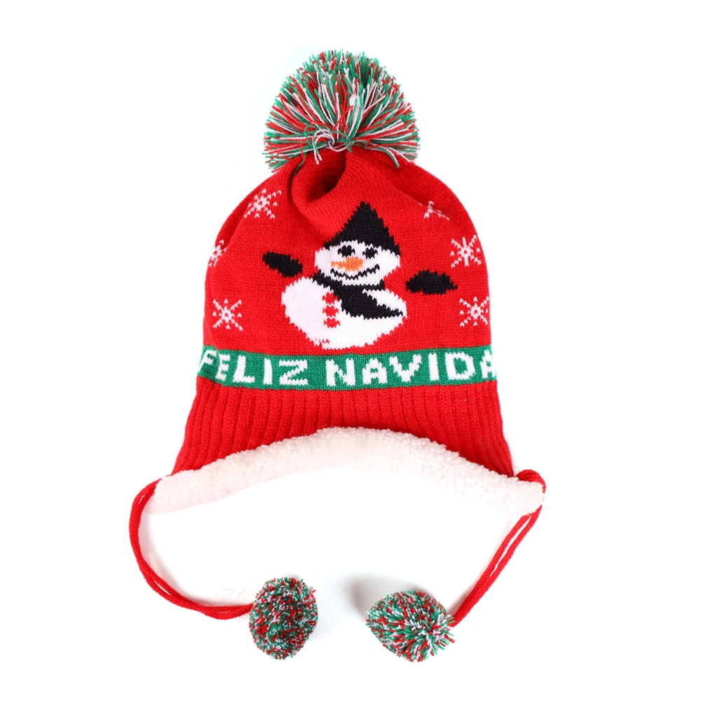 Christmas Knitted Hat for Boys Girls Winter Hat for Kids Baby Beanie Warm Christmas Gift for Kids 1-5 Years Olds