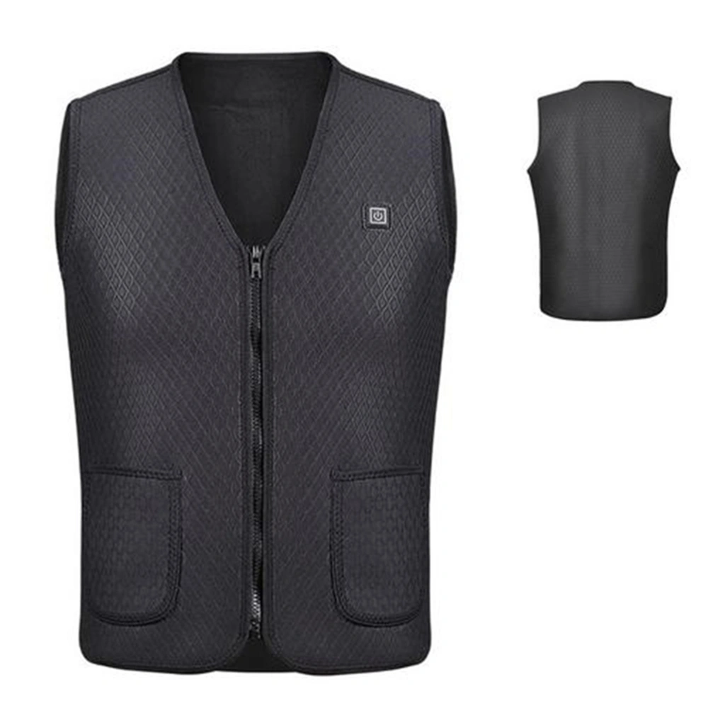 Electric Heated Vest USB Charging Warm Vest Winter Warm Heating Clothing for Outdoor Cycling Skiing Fishing