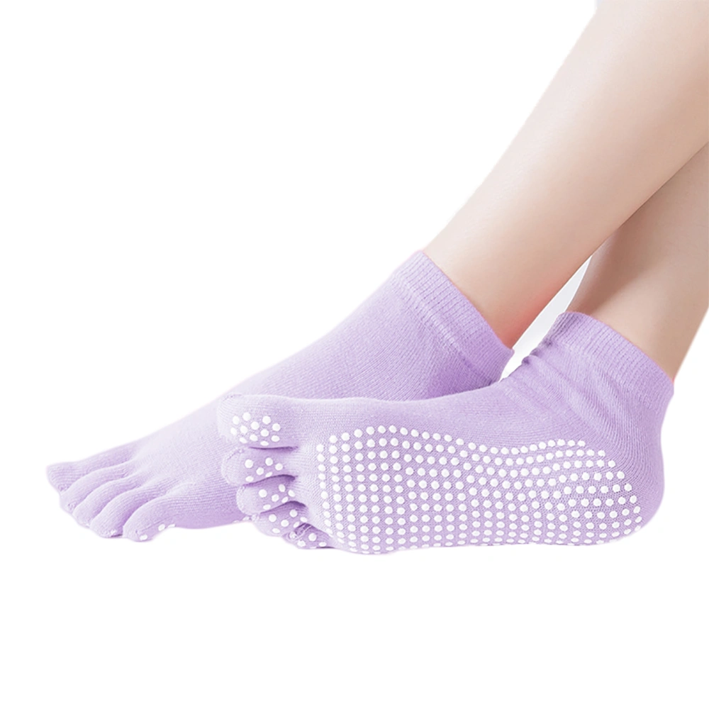 1 Pair Women Yoga Socks Gym Dance Sport Exercise Socks Non Slip Massage PVC Massage Fitness Warm Socks