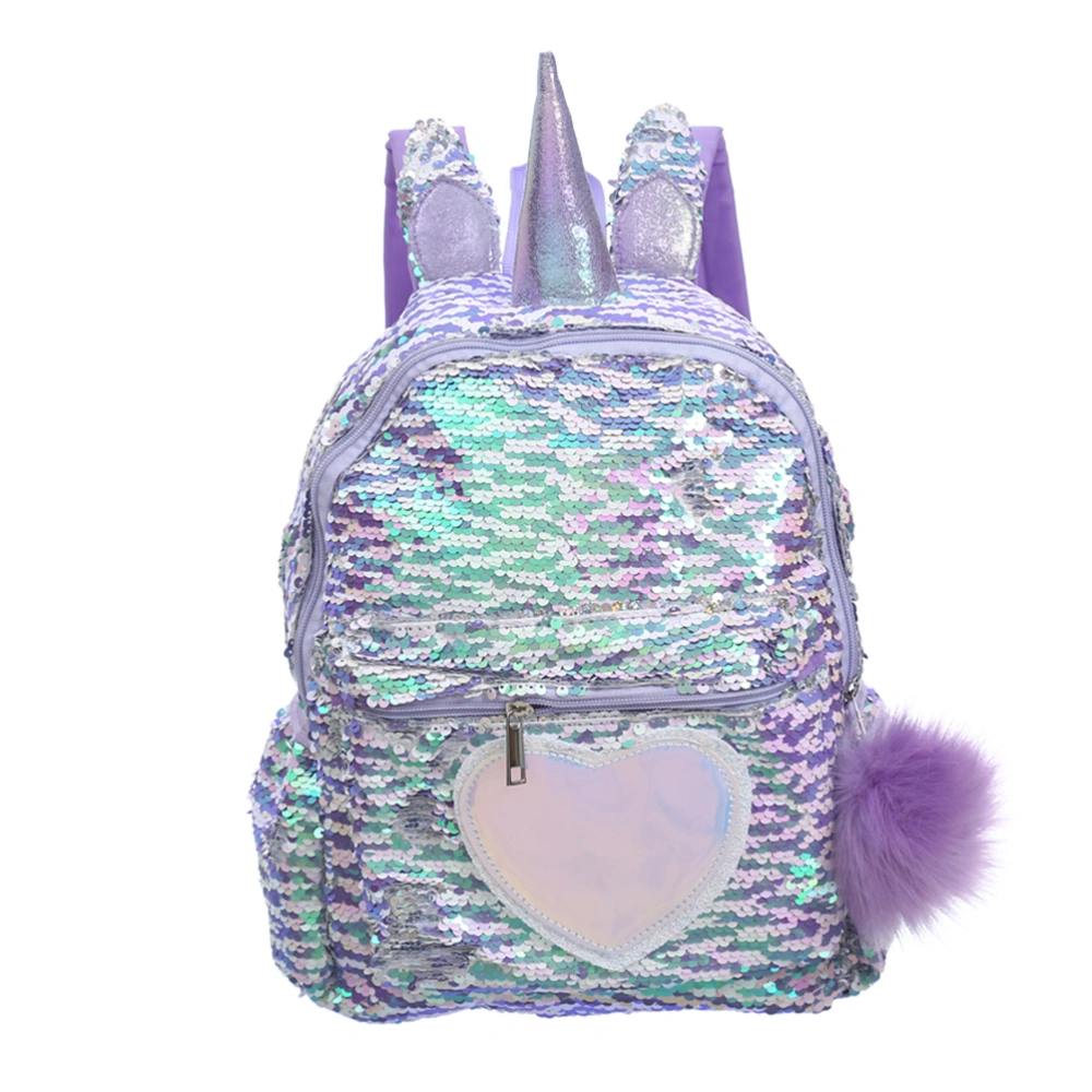 Women Fashion Sequins Backpack Large Capacity Bag Girl Book Bag For Teenager Student