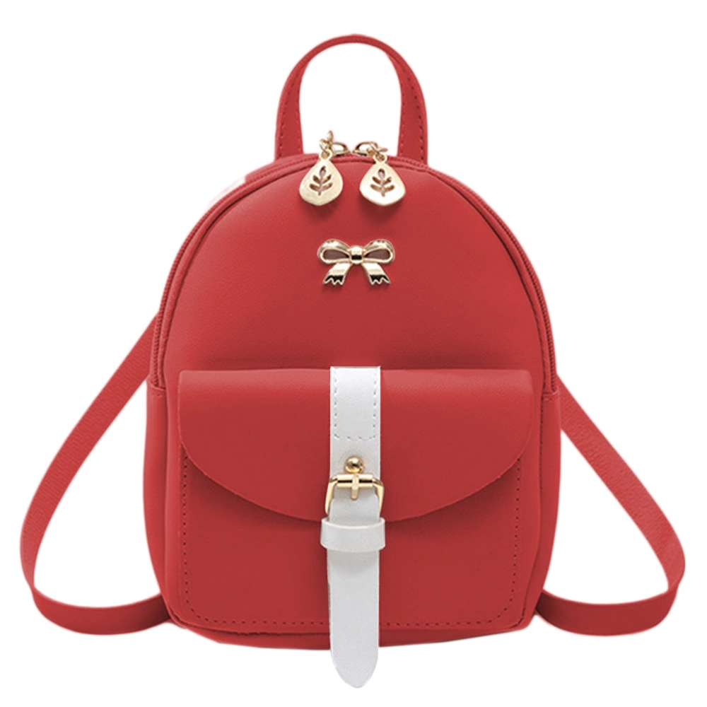 Lady Mini Shoulder Bag Fashion Small Backpack with Headphone Hole