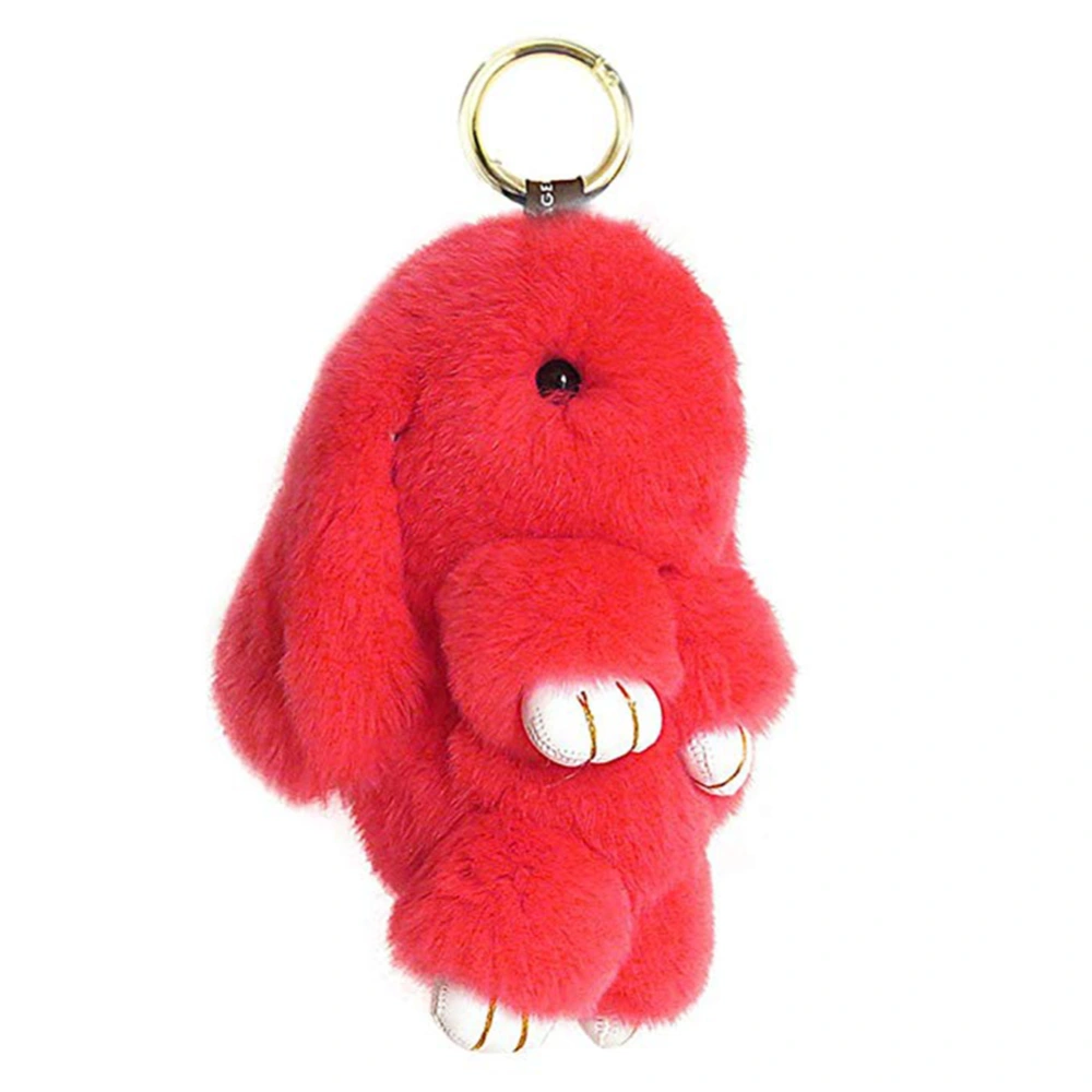 Cute Bunny Keychain Soft Cute Rex Rabbit Keychain Car Handbag Keyring