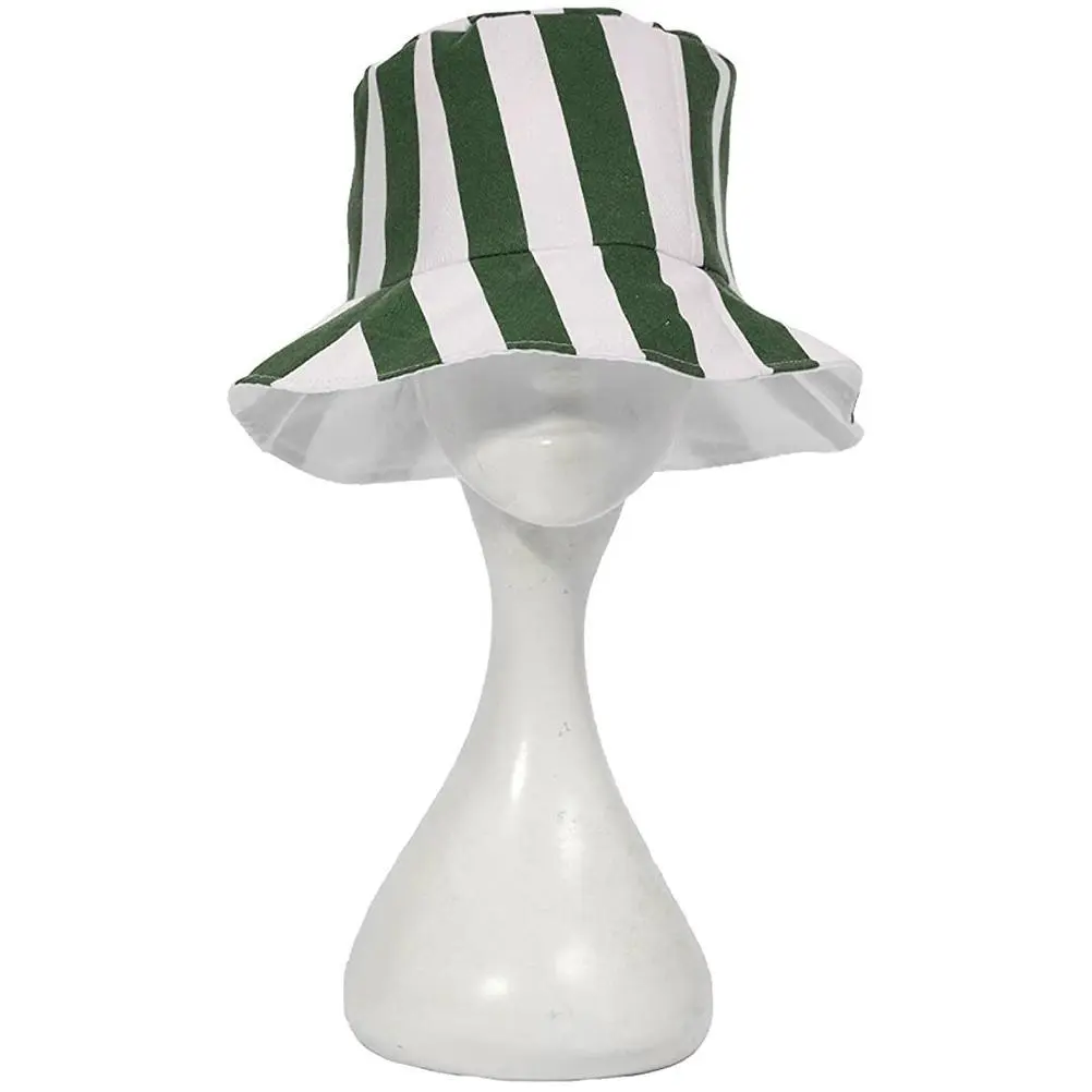 Japanese Anime Hat Anime Cosplay Hat Dome Green and White Striped Summer Cool Hat Watermelon Hat