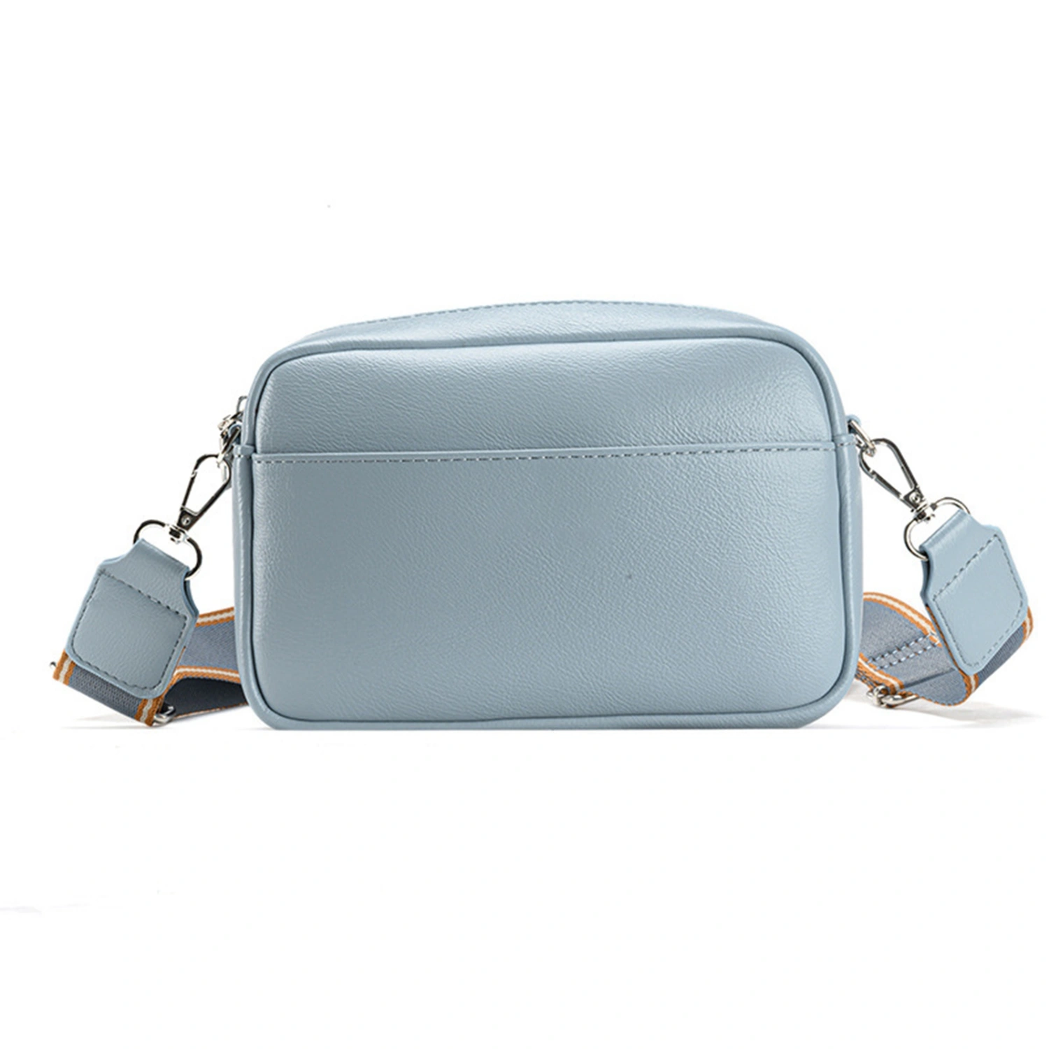 Women Messenger Bag Large Capacity Multifunctional Fashion Shoulder Bag for Work Blue 20cmx13cmx8cm