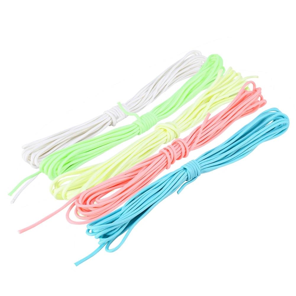 Ultra Strong 9 Strand Parachute Cord Bracelet Shine Paracord 550 Luminous 25FT DIY Paracord Rope