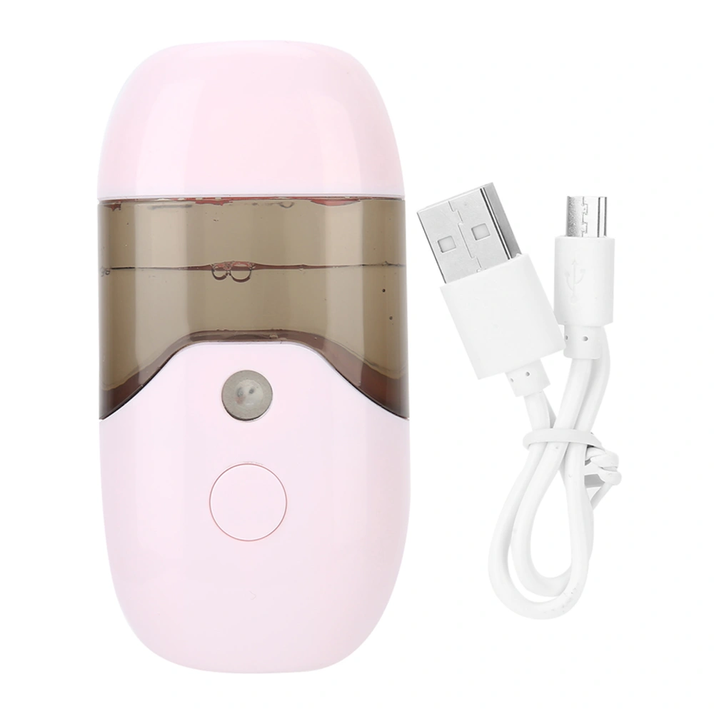 50ml Capacity Nano Sprayer Portable Handheld Face Moisturizing Spraying MachinePink