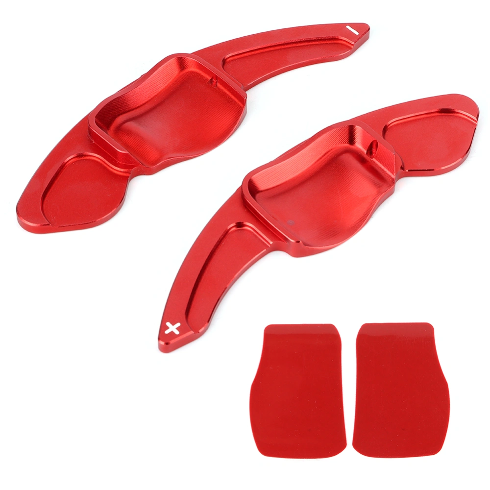 Aluminum Alloy Red Steering Wheel Paddle Shift Extension Fits for Magotan