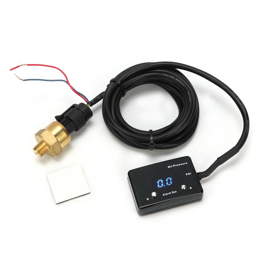 1/8inch NPT Car Oil Pressure Guage System Tester 0-120PSI Digital Meter with Sensor Blue Light