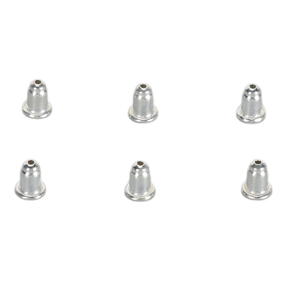 Earring Backs 925 Silver Replacement Secure Locking Studs Backs for Women Girls 3 Pairs Silver