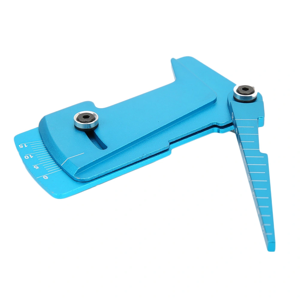Ruler Shunting Tool for 1/8 1/10 RC Car Model Aluminum Alloy Adjustable Gauge ToolBlue