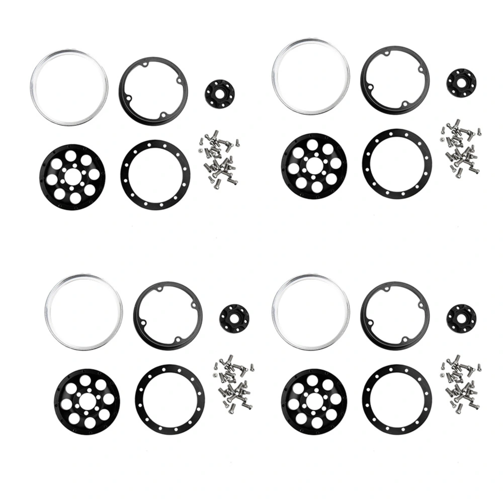 4pcs 1.9inch Aluminum Alloy Wheel Hub for 1:10 RC Crawler for Axial SCX10 SCX10 II 90046