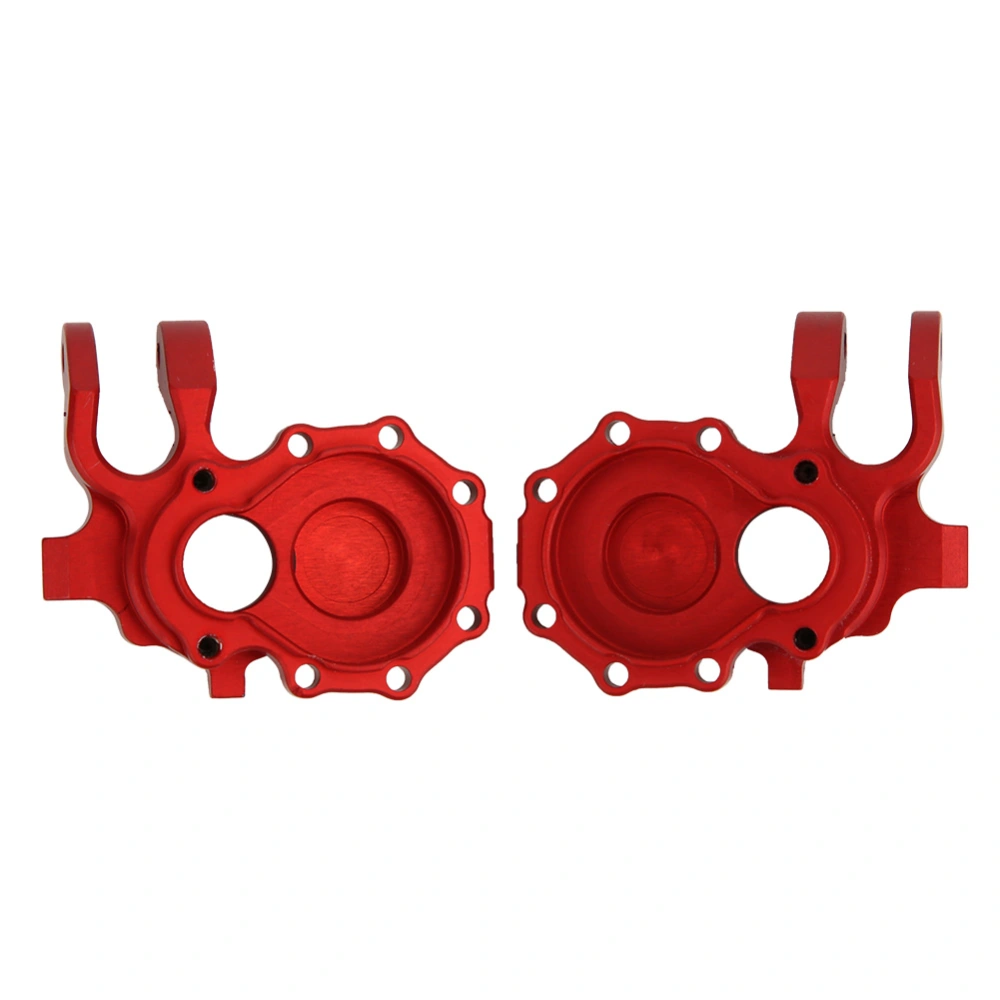 2pcs Alloy Aluminum Front Steering Cup Cover for Traxxas TRX-4 1/10 RC Crawler CarRed