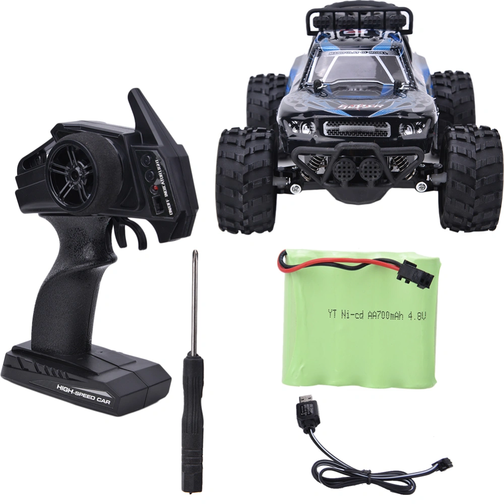 MG 58679 1:18 Remote Control Off Road Vehicle 2.4G RC Crawler Car Electric Charging Toy (Blue)