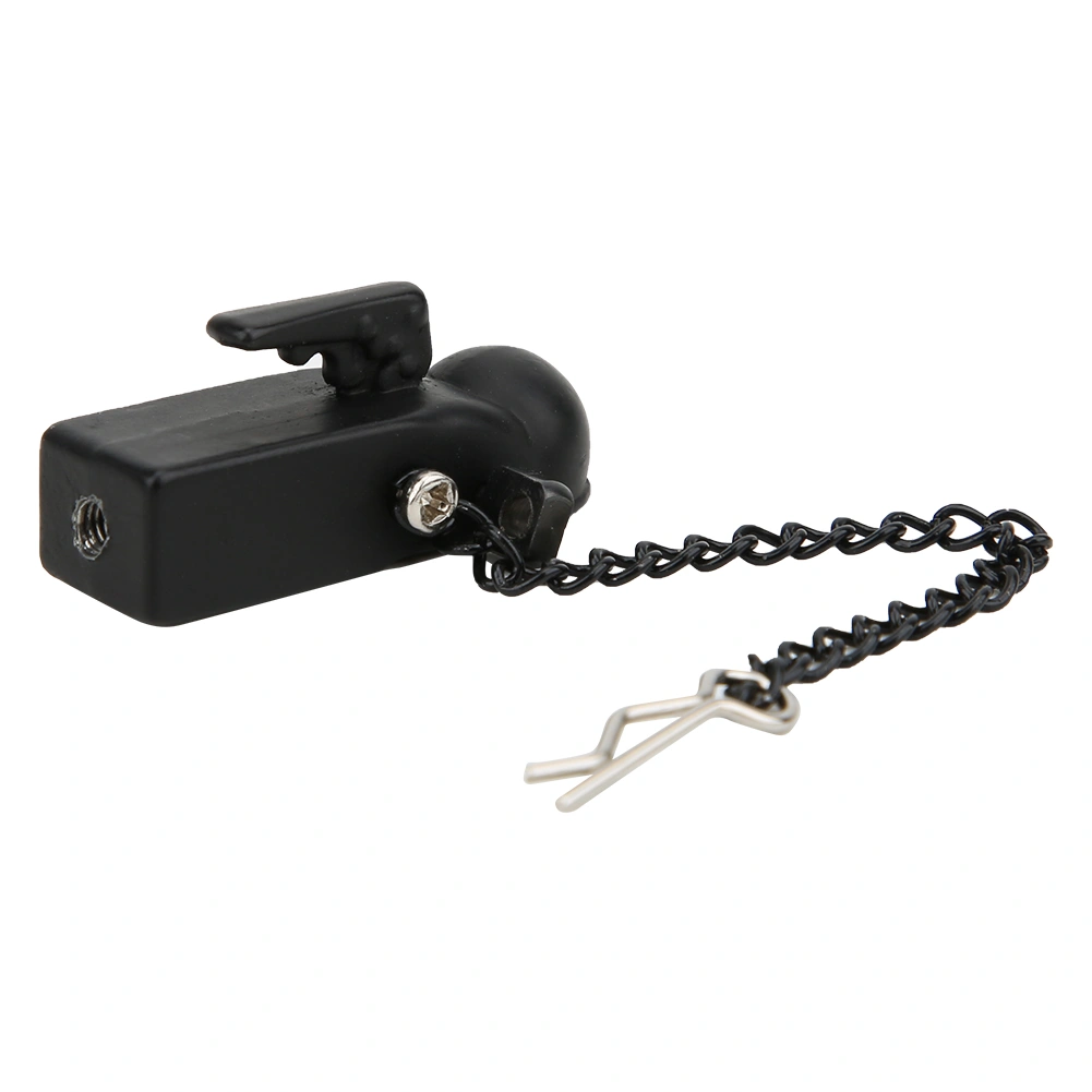 Black Metal Trailer Buckle Connection Component Accessories for 90046/90047/TRX4 1/10 RC Crawler CarBlack